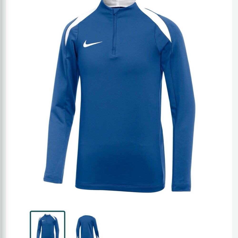Nike Kids Blue Soccer Football base layer Dri-fit Slim Fit Jersey.